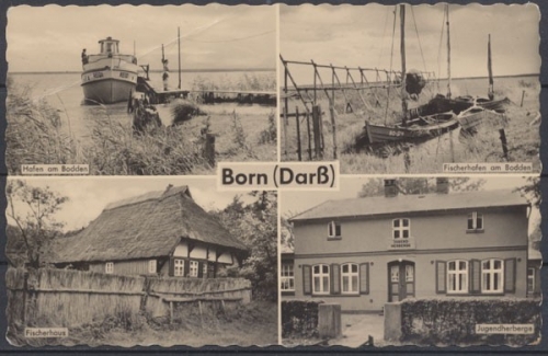 Born (Darß), Hafen am Bodden, Fischerhafen, Fischerhaus, Jugendherberge