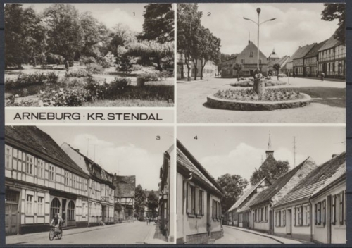 Arneburg Krs. Stendal, Burgpark, Karl-Marx-, Tangermünder- und Burgstraße