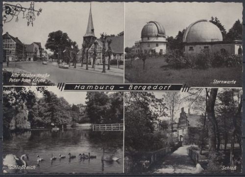 Hamburg - Bergedorf, Peter Paul Kirche, Sternwarte, Schloßteich, Schloß