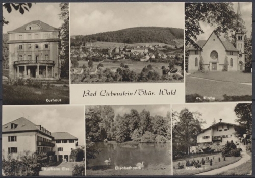 Bad Liebenstein, Kurhaus, Ortsansicht, Kirche, Kurhaus Else, Elisabethpark, Klubhaus