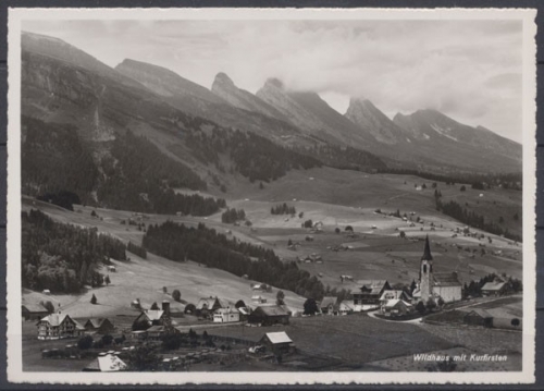 Wildhaus (SG), Ortsansicht mit Kurfirsten