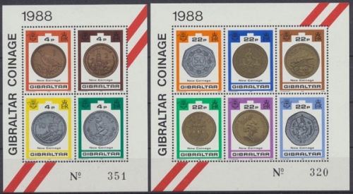 Gibraltar, MiNr. Block 13 + 14, postfrisch