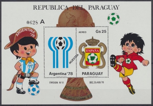 Paraguay, Michel Nr. Block 347, MUESTRA, postfrisch / MNH