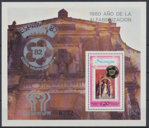Nicaragua, Fußball, MiNr. Block 123, postfrisch