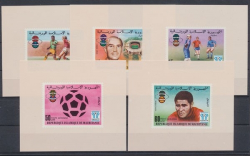 Mauretanien, MiNr. 584-588 B, 5 Blöcke, postfrisch