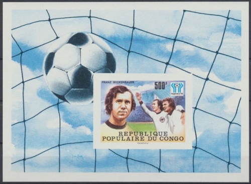 Kongo (Brazzaville), Fußball, MiNr. Block 15 B, postfrisch
