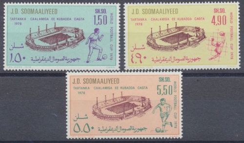 Somalia, Fußball, MiNr. 263-265, WM 1978, postfrisch