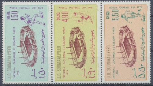 Somalia, Fußball, MiNr. 263-265, WM 1978, postfrisch