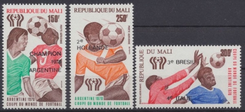 Mali, Fußball, MiNr. 657-659, postfrisch