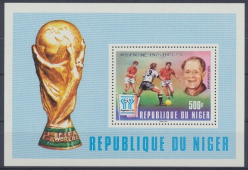Niger, Fußball, MiNr. Block 21, WM 1978, postfrisch