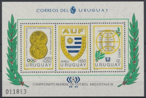 Uruguay, MiNr. Block 39, WM 1978, postfrisch