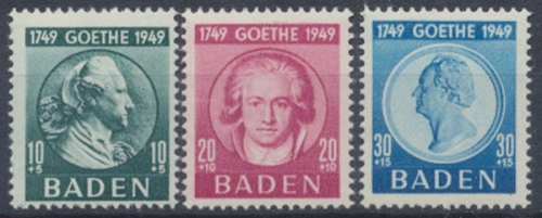 Französische Zone Baden, MiNr. 47-49, postfrisch