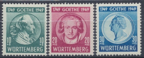 Französische Zone Württemberg, MiNr. 44-46, postfrisch