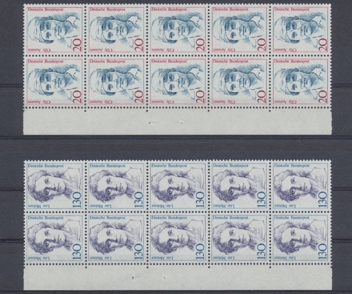 Deutschland (BRD), Michel Nr. 1365-1366 (10), postfrisch / MNH