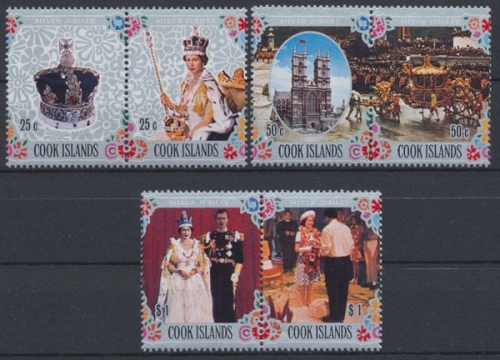 Cook Inseln, Michel Nr. 518-523 Paare, postfrisch / MNH