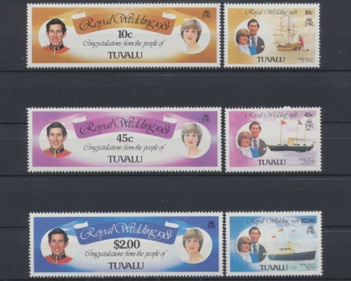 Tuvalu, Schiffe, MiNr. 145-150, postfrisch