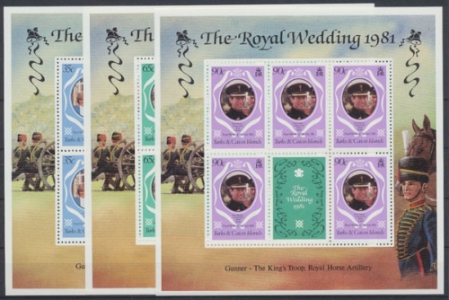 Turks- und Caicos-Inseln, MiNr. 542-544 KB, postfrisch