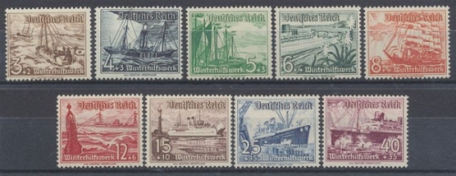 Deutsches Reich, MiNr. 651-659, postfrisch