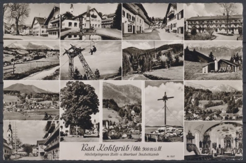 Bad Kohlgrub, höchstgelegenes Stahl- und Moorbad Deutschlands, Ortsansichten