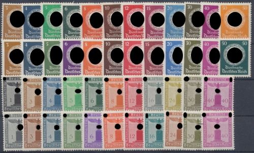Deutsches Reich Dienstmarken, MiNr. 132-177, postfrisch