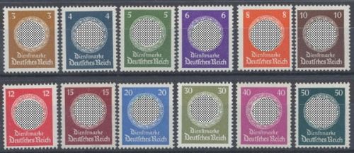 Deutsches Reich Dienstmarken, MiNr. 166-177, postfrisch