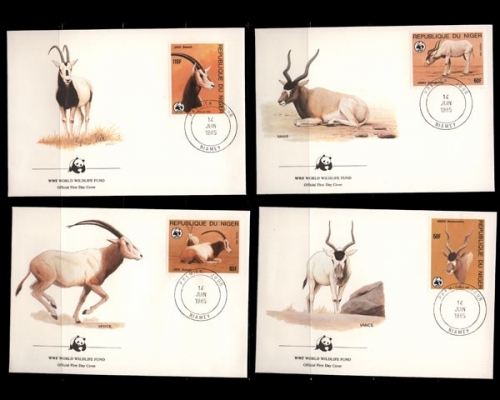Niger, Michel Nr. 941-944, Ersttagsbriefe