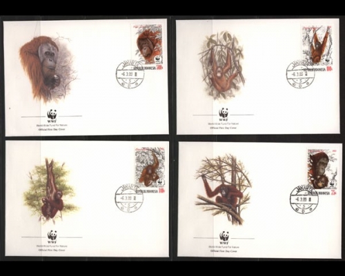 Indonesien, Tiere, MiNr. 1291-1294, FDC