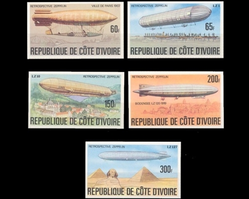 Elfenbeinküste, Michel Nr. 517-521 B, postfrischn / MNH
