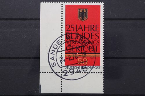 Deutschland (BRD), MiNr. 879, Ecke links unten, gestempelt