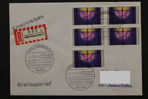 Deutschland (BRD), MiNr. 1201. Viererblock, EST