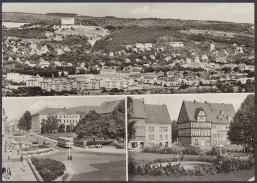 Bad Frankenhausen / Kyffh., Blick von der Hainleite, Anger