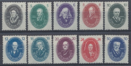 DDR, MiNr. 261-270, Akademie, postfrisch