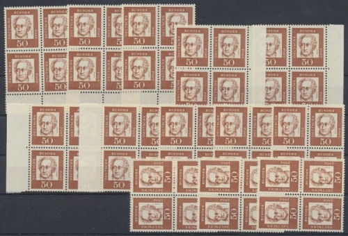 Deutschland (BRD), Michel Nr. 356 y VB (13), postfrisch / MNH