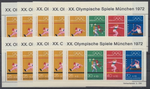 Deutschland (BRD), MiNr. Block 8, 10 Blöcke, postfrisch