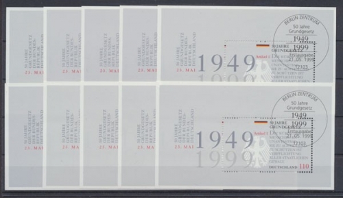Deutschland (BRD), MiNr. Block 48 (10), ESST Berlin, gestempelt