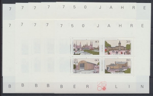 Berlin, MiNr. Block 8, 10 Blöcke, postfrisch
