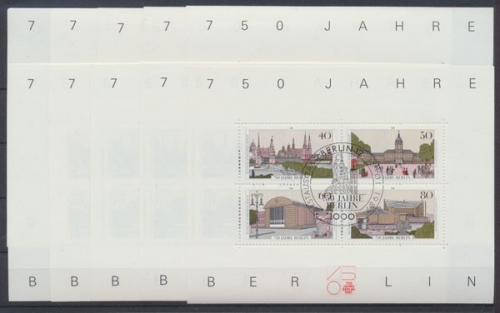 Berlin, MiNr. Block 8, 10 Blöcke, ESST