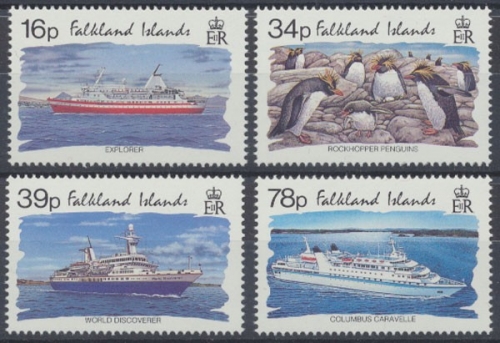 Falklandinseln, Schiffe, MiNr. 594-597, postfrisch