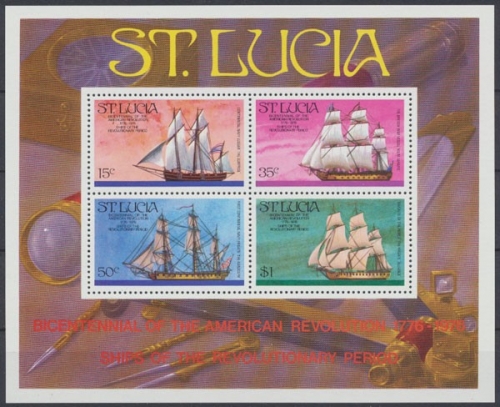 St. Lucia, Schiffe, MiNr. Block 8, postfrisch