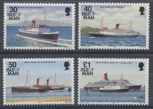 Isle of Man, Schiffe, MiNr. 560-563 I, postfrisch