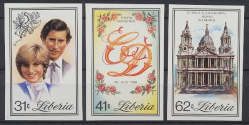 Liberia, Michel Nr. 1215-1217 B, postfrisch / MNH