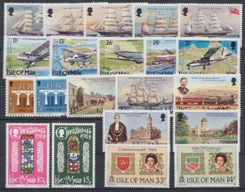 Isle of Man, MiNr. 250-271 Jahrgang 1984, postfrisch