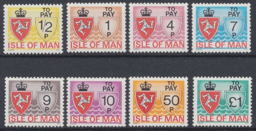 Insel Man Porto, MiNr. 9-16, postfrisch
