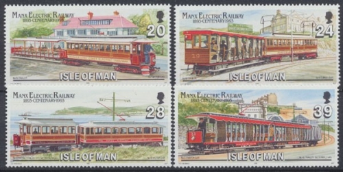 Isle of Man, MiNr. 542-545, Straßenbahn, postfrisch