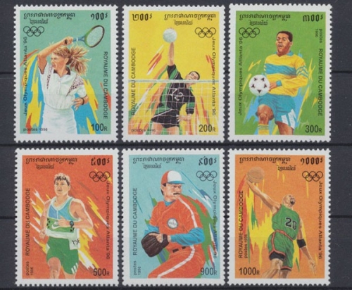 Kambodscha, Olympiade, MiNr. 1555-1560, postfrisch