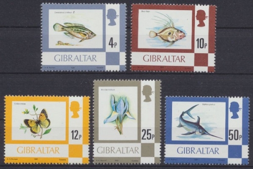 Gibraltar, MiNr. 353-361 III, postfrisch