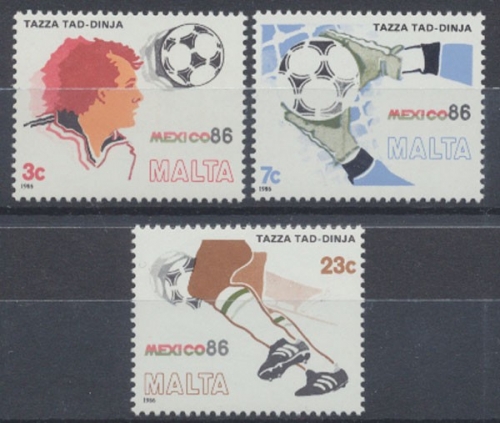 Malta, Fußball, MiNr. 748-750, postfrisch