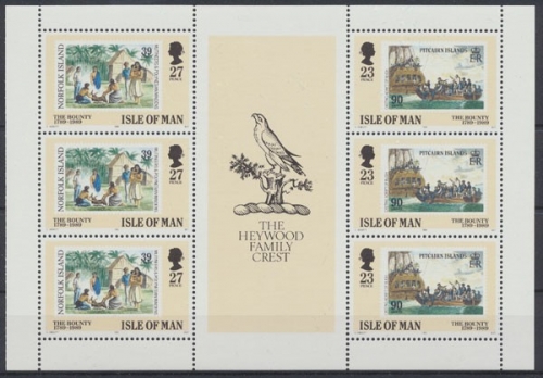 Insel Man, MiNr. 402 + 403 H-Blatt, postfrisch