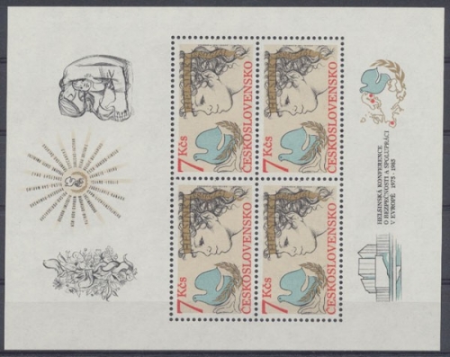 Tschechoslowakei, MiNr. Block 65, postfrisch
