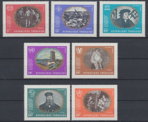 Togo, Michel Nr. 826-832 A, postfrisch / MNH